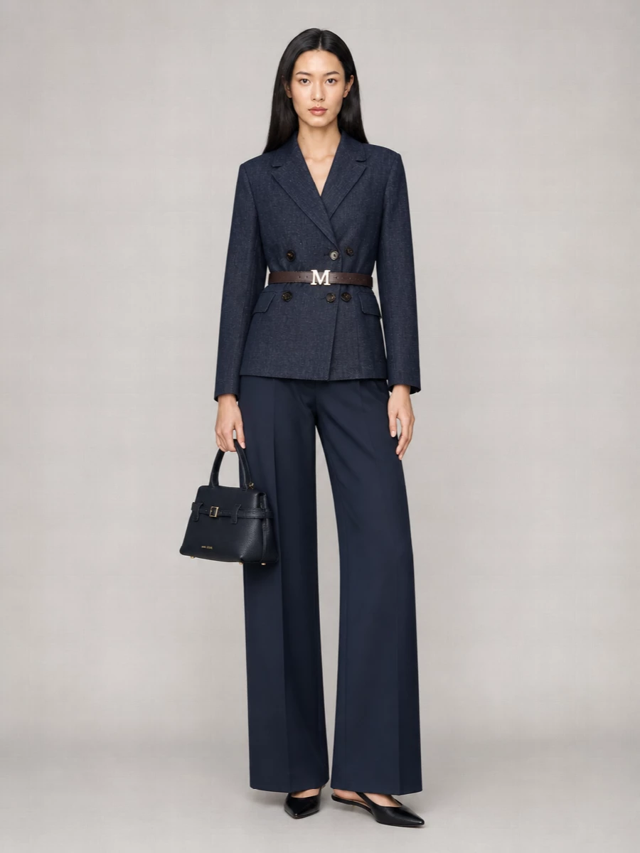 S Max Mara Double-Breasted Blazer