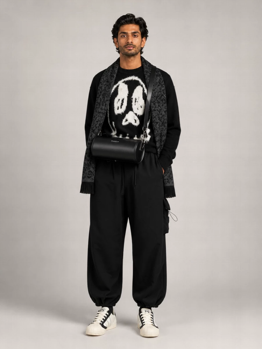 Y-3 Leather Superstar 3G Low-Top Sneakers