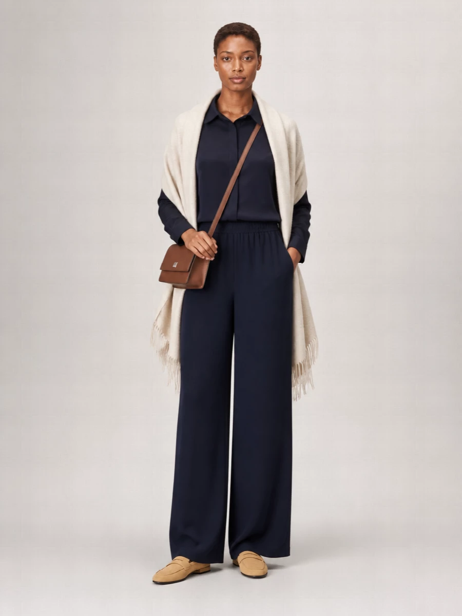 Max Mara Silk Relaxed-Fit Drawstring Trousers