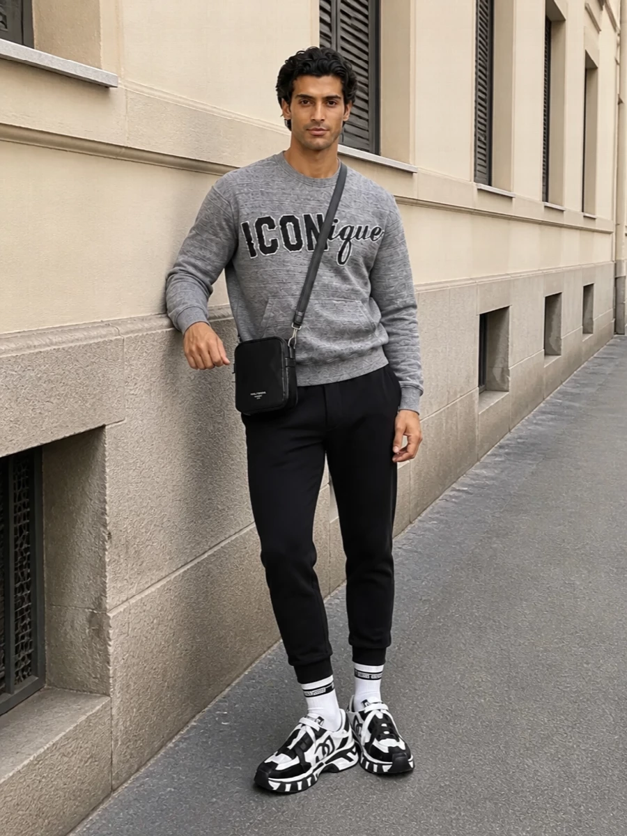 Dsquared2 icon sweatshirt black joggers dg sneakers