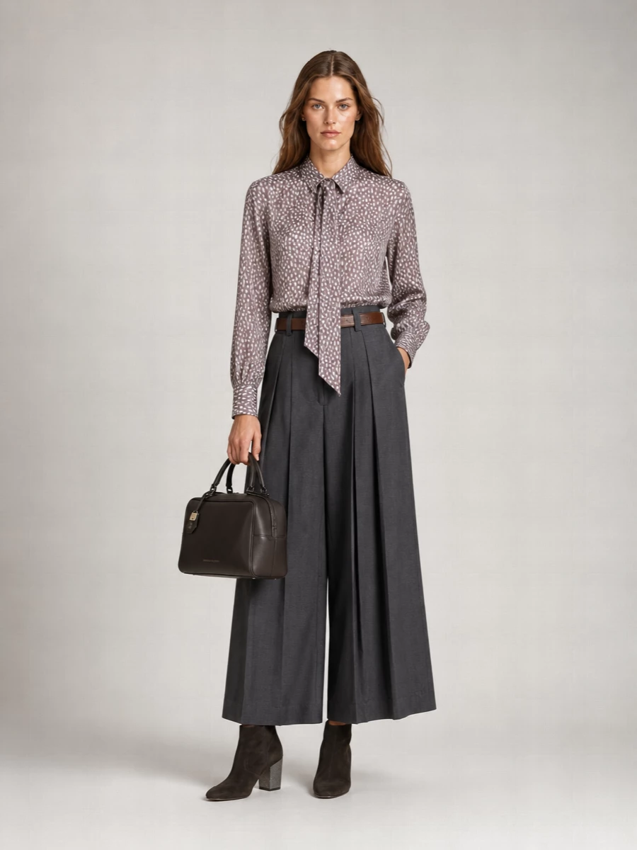 Brunello Cucinelli Silk Floral-Print Shirt
