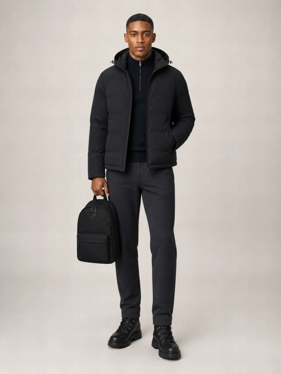 Paul & Shark Hooded Short Down Puffer Jacket