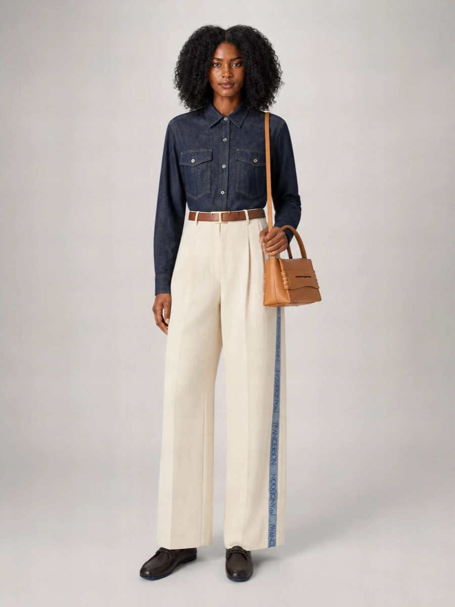 Jil Sander Leather Lace-Up Loafers