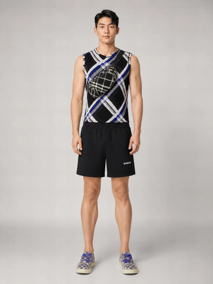 Burberry Silk Ribbed Sleeveless Top
