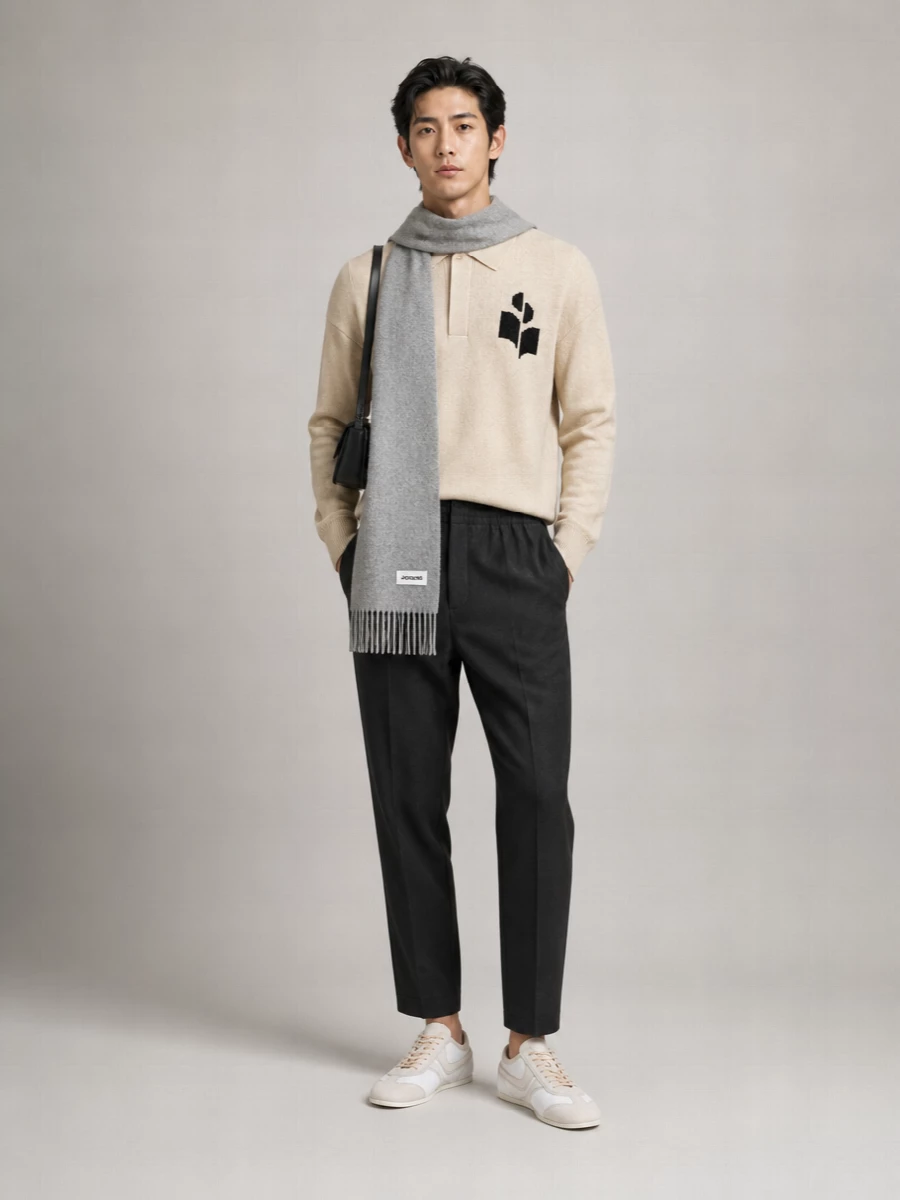 Isabel Marant Virgin Wool Regular-Fit Straight-Leg Trousers