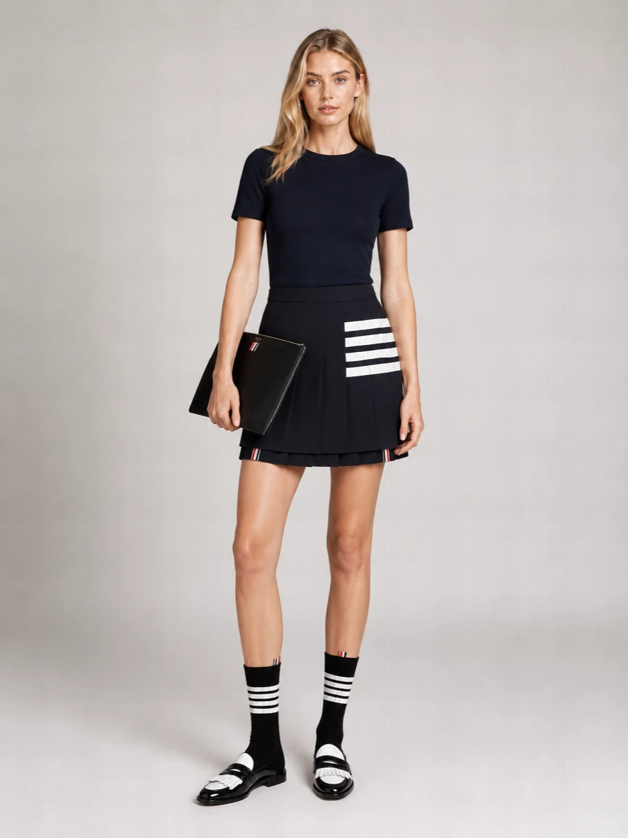 Thom Browne Cotton Piqué Relaxed-Fit Short-Sleeve T-Shirt