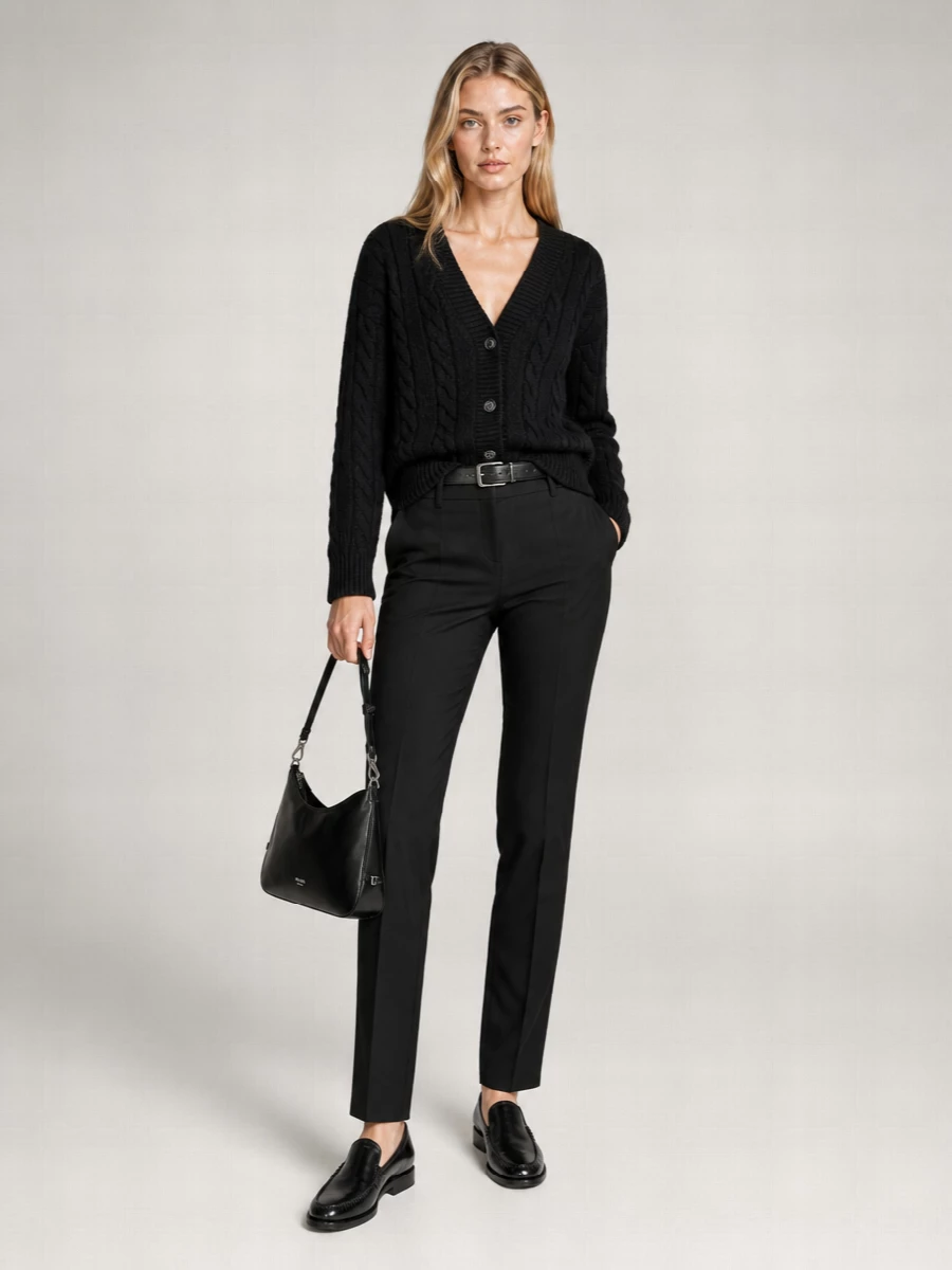 Prada Cashmere Wool Oversized V-Neck Cardigan