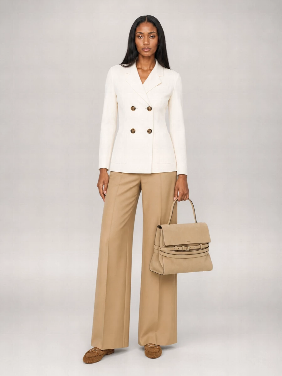 Max Mara Silk Wide-Leg Trousers