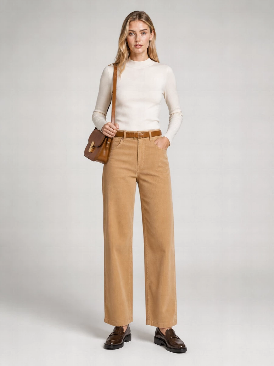 Dondup Cotton Regular-Fit Wide-Leg Jeans