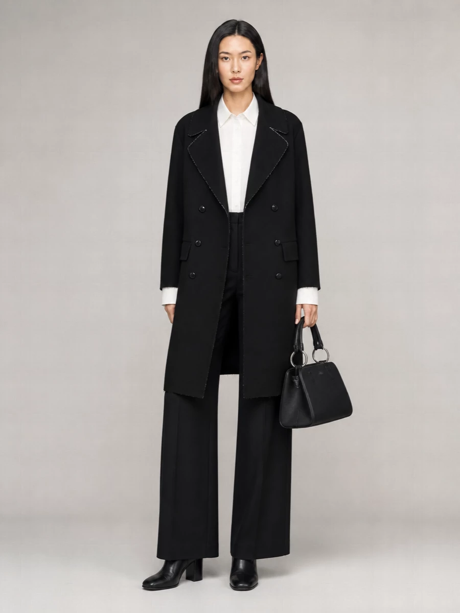 Mm6 Maison Margiela Wool Double-Breasted Coat