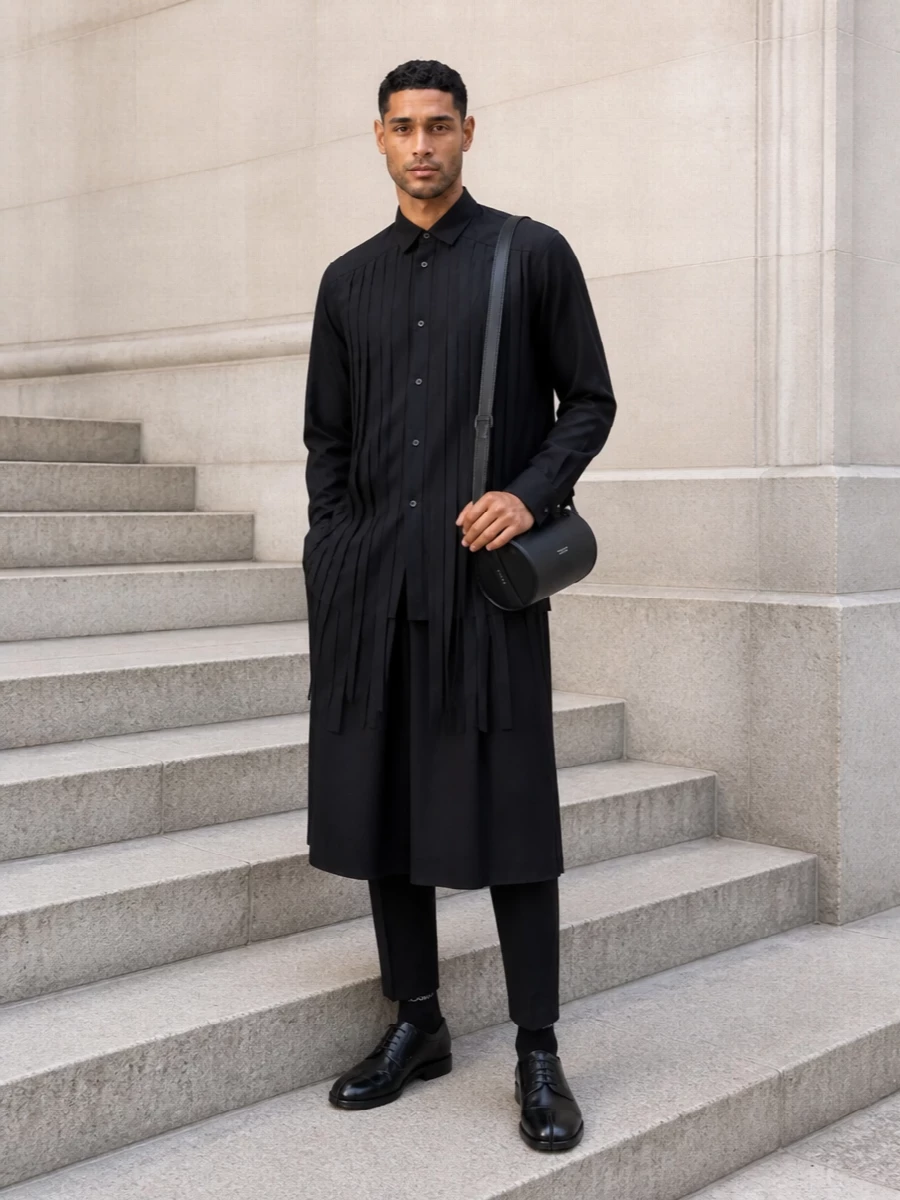 Comme des garcons skirted trousers margiela derbies