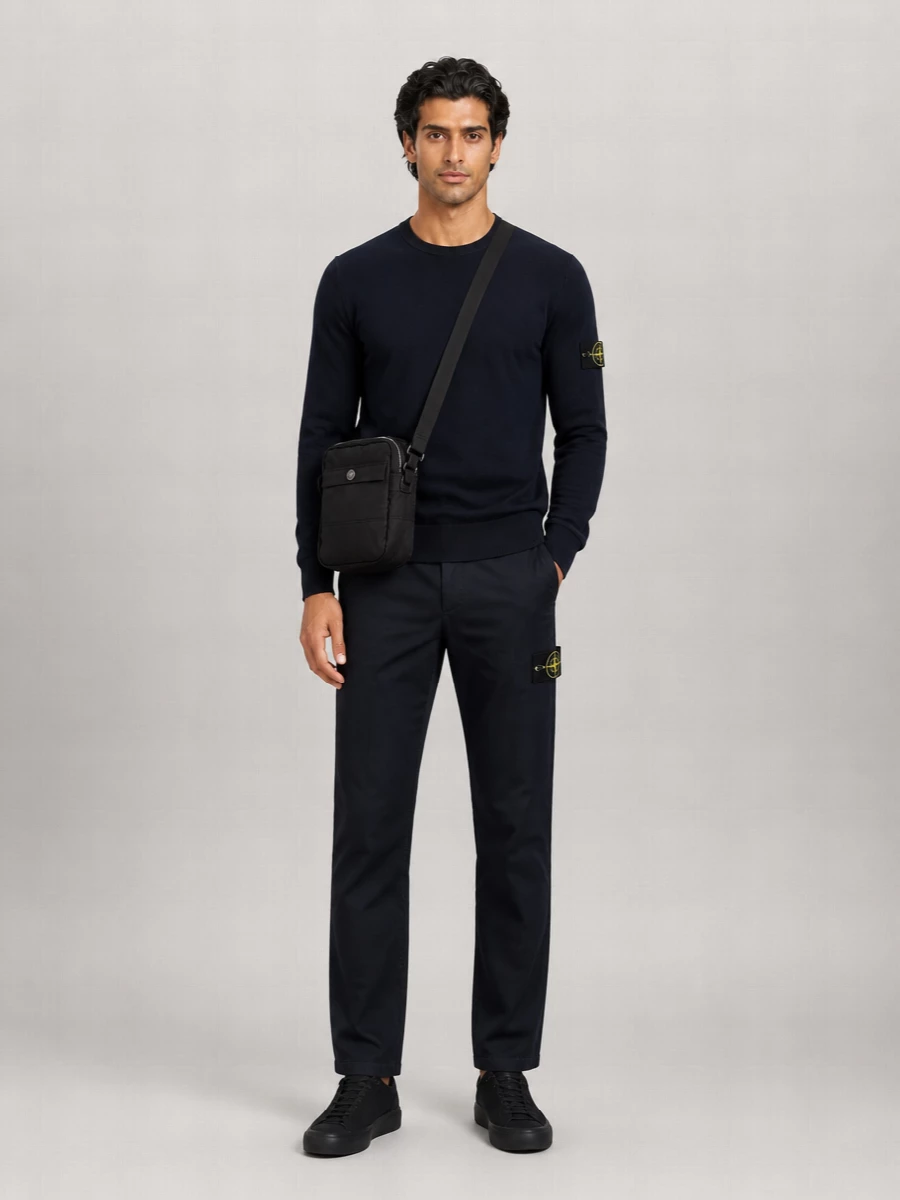 Stone Island Cotton Ribbed Crew-Neck Sweater