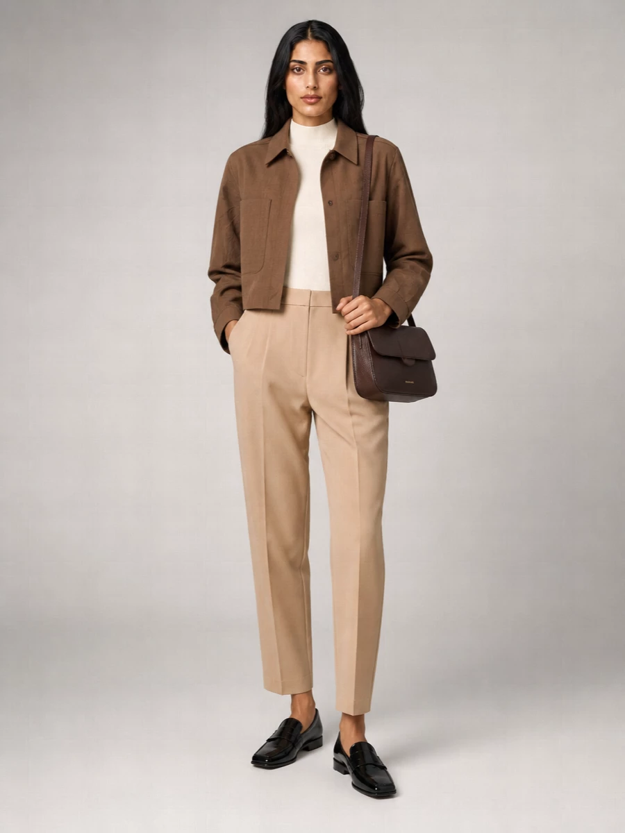 Max Mara Virgin Wool Cropped Jacket