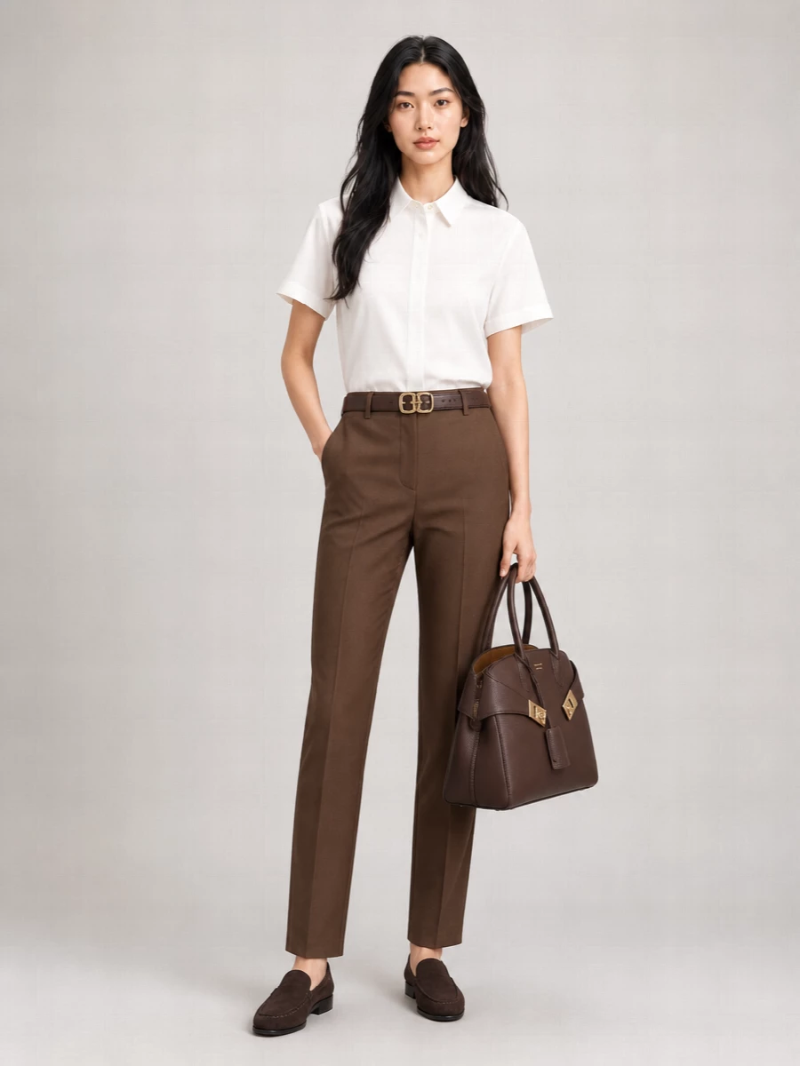 Ferragamo Medium Calf Leather Tote Bag