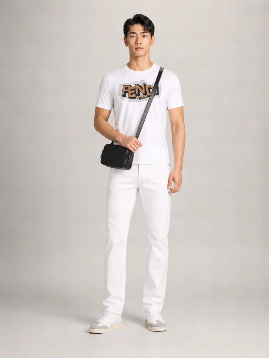 Versace Leather Low-Top Sneakers