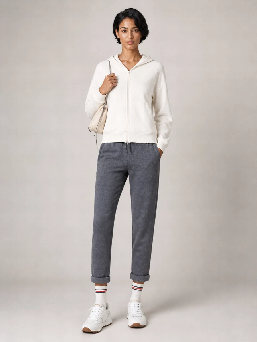Brunello Cucinelli Silk Blend Fine-Knit Mid-Rise Tapered Track Pants