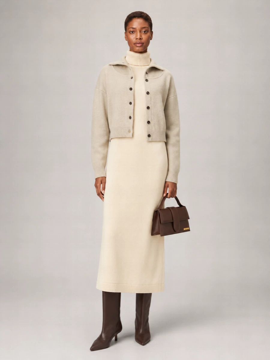 Jacquemus Cashmere Ribbed Cardigan