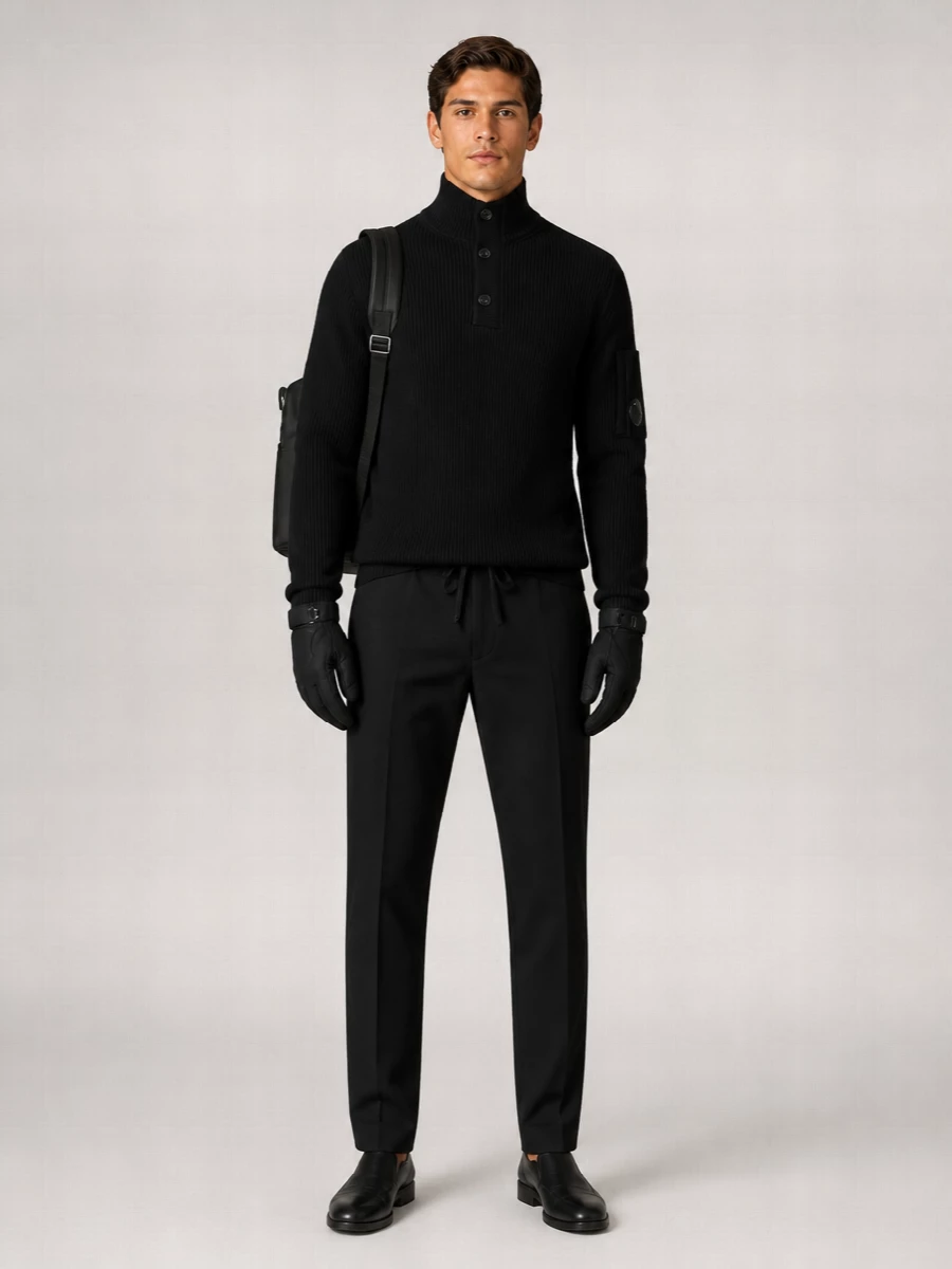 Zegna Leather Slip-On Sneakers
