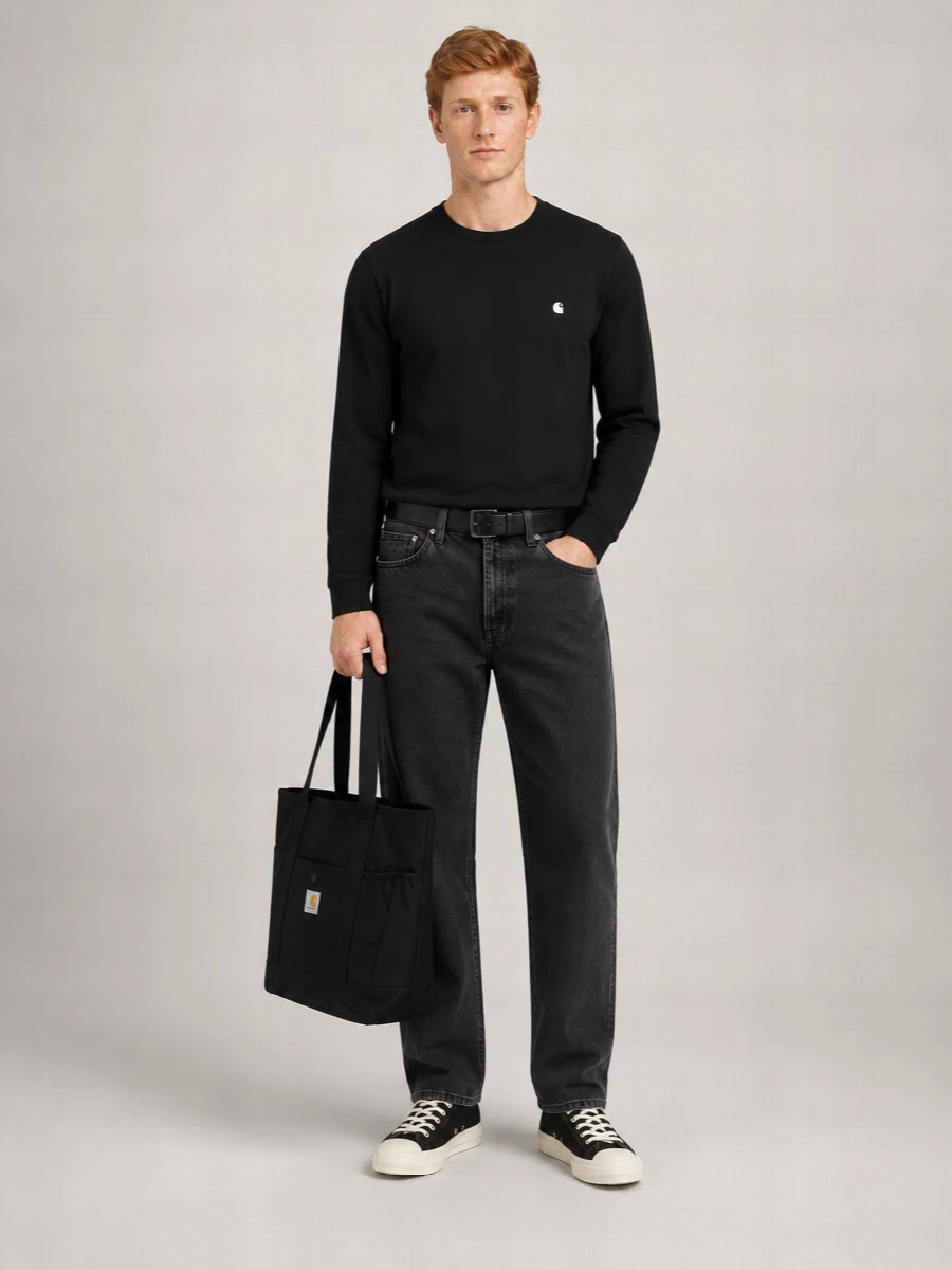 Carhartt Wip lambswool crewneck ribbed sweater