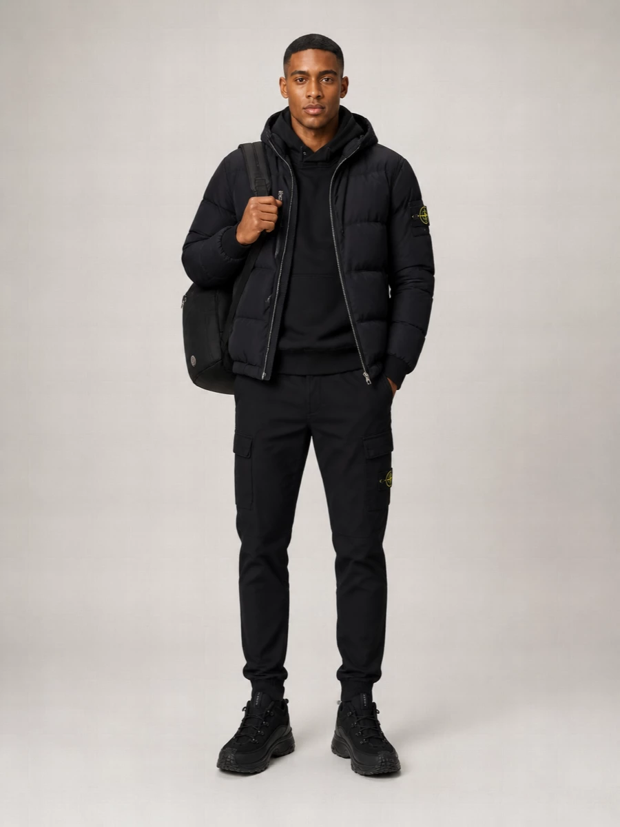 Stone Island Insulated Hooded Quilted Jacket