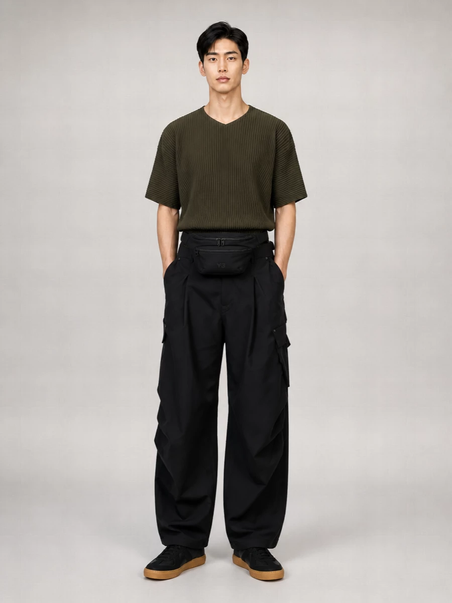 Adidas Originals wide-leg cargo pants