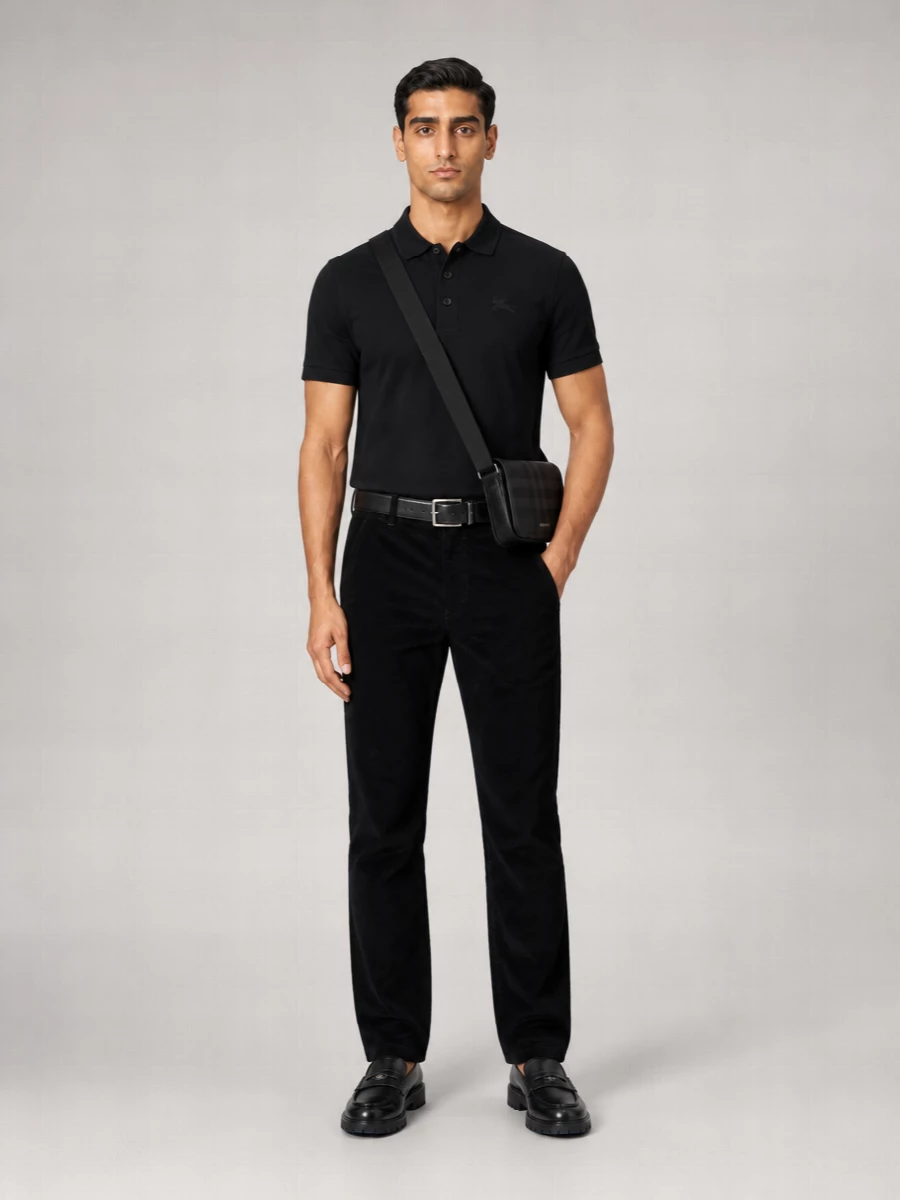 Burberry Cotton Piqué Slim-Fit Short-Sleeve Polo Shirt
