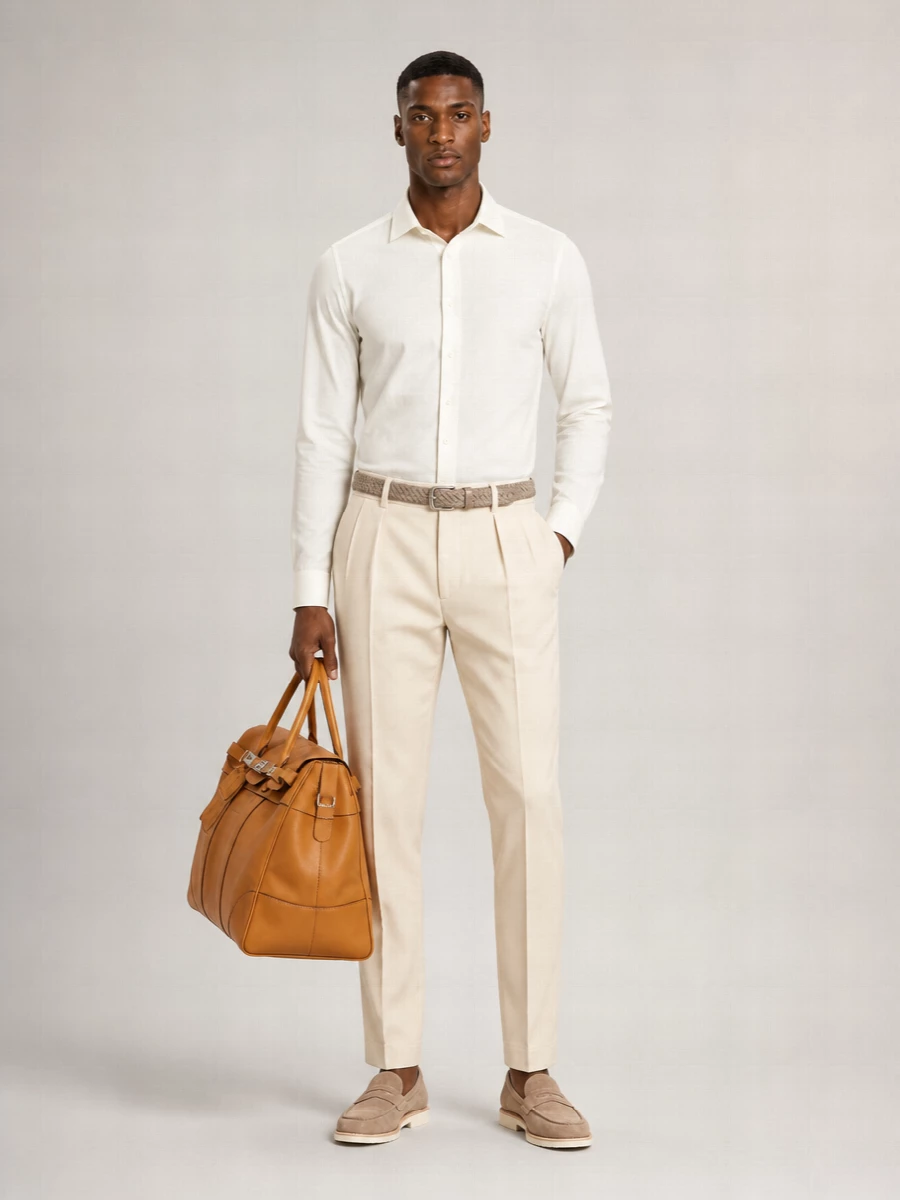 Brunello Cucinelli Cotton Tailored Trousers