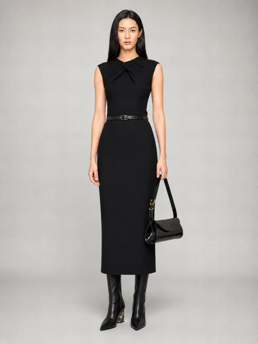 Jil Sander Virgin Wool Pencil Skirt