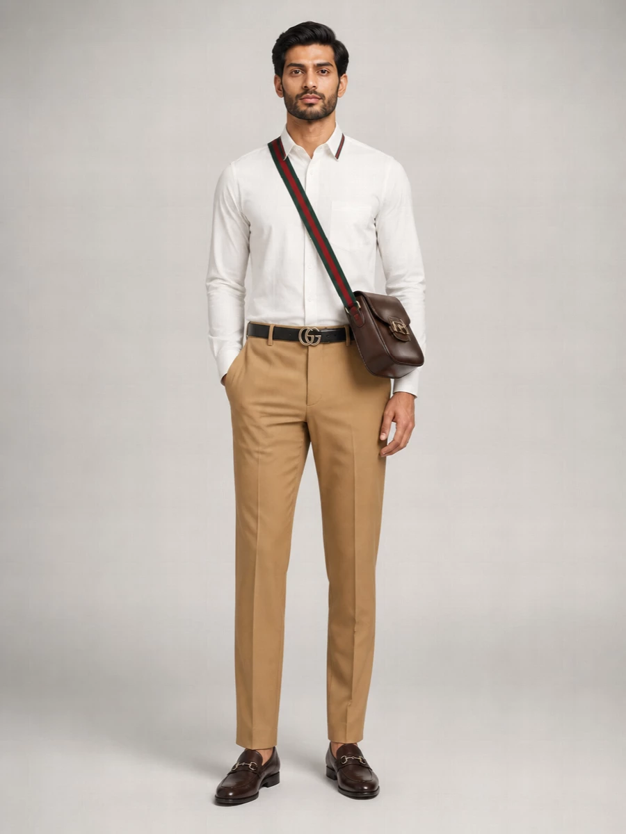 Gucci Cotton Straight-Leg Trousers