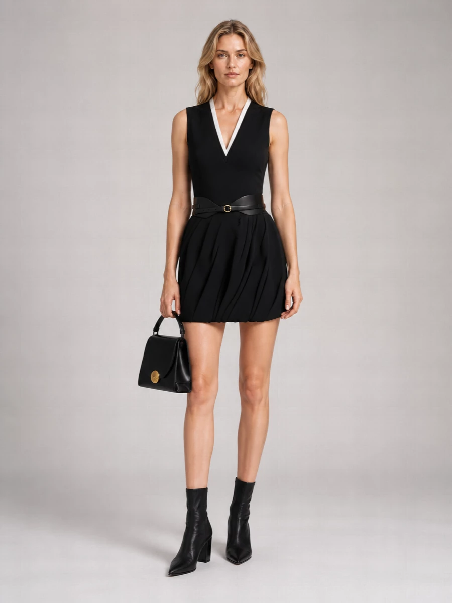 Jil Sander Polyester Mini Dress