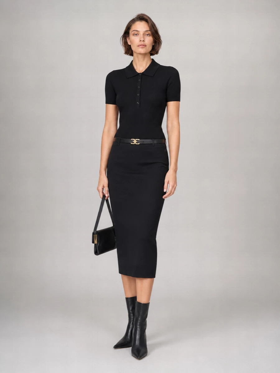 Elisabetta Franchi Knit Polo Top