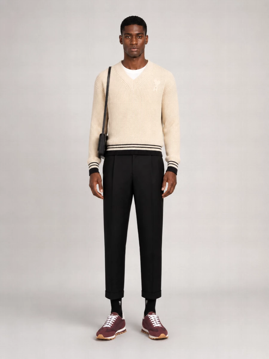 Ami Paris V-Neck Sweater