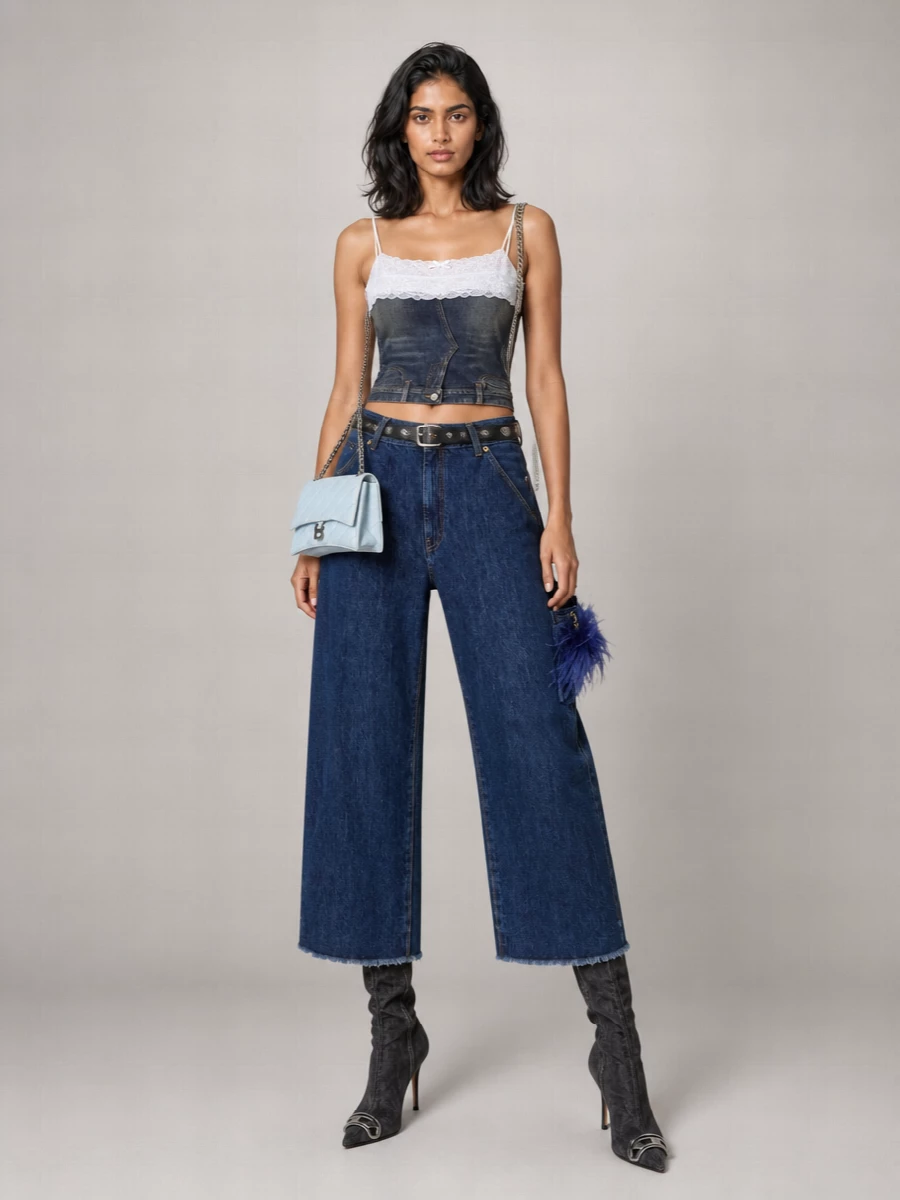 Darkpark High-Rise Wide-Leg Jeans