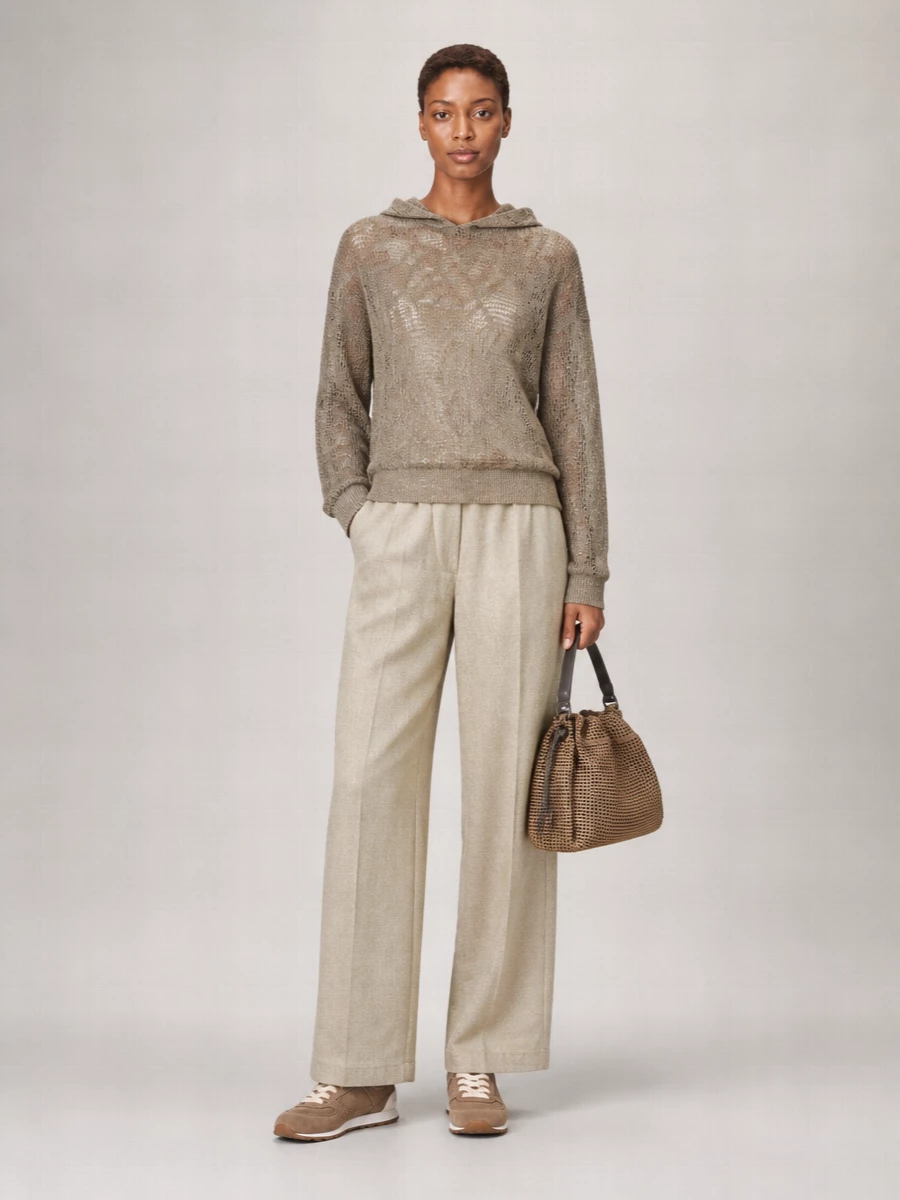 Brunello Cucinelli Small Leather Bucket Bag