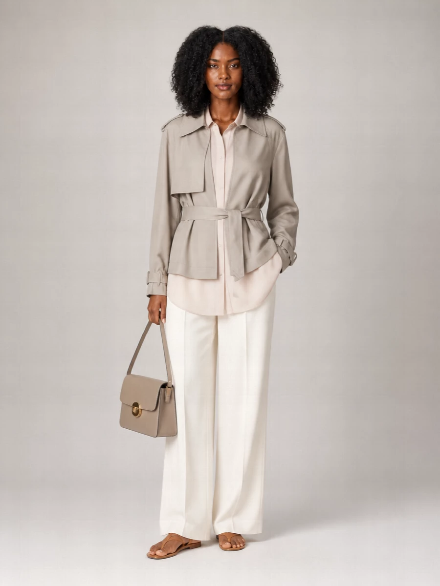 The Frankie Shop Short Trench Jacket