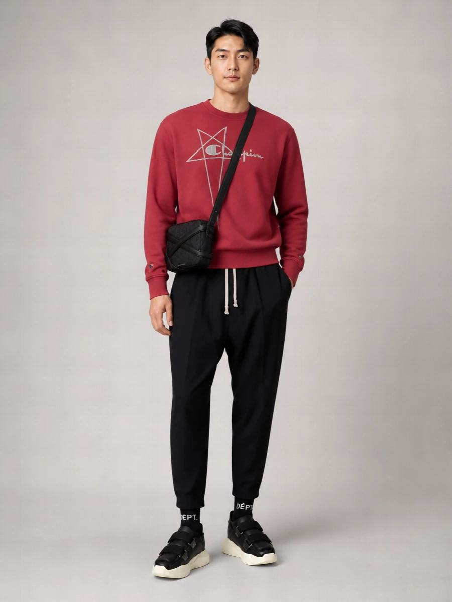 Rick Owens Cotton Crew-Neck Sweatshirt