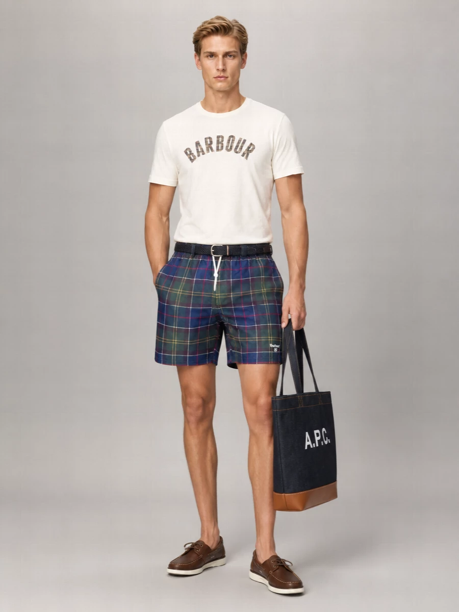 Barbour Tartan Swim Shorts