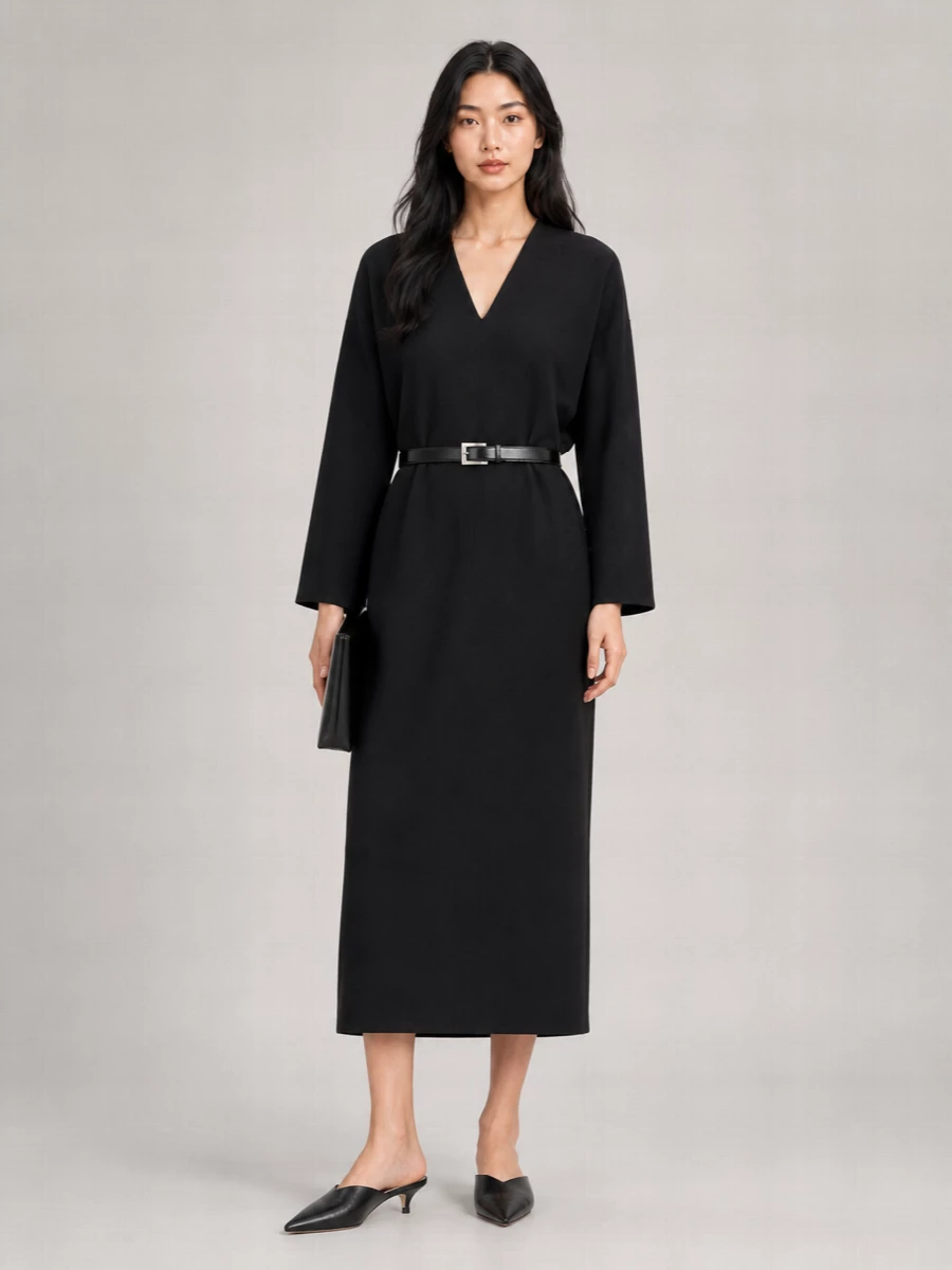 The Row Silk Midi Dress