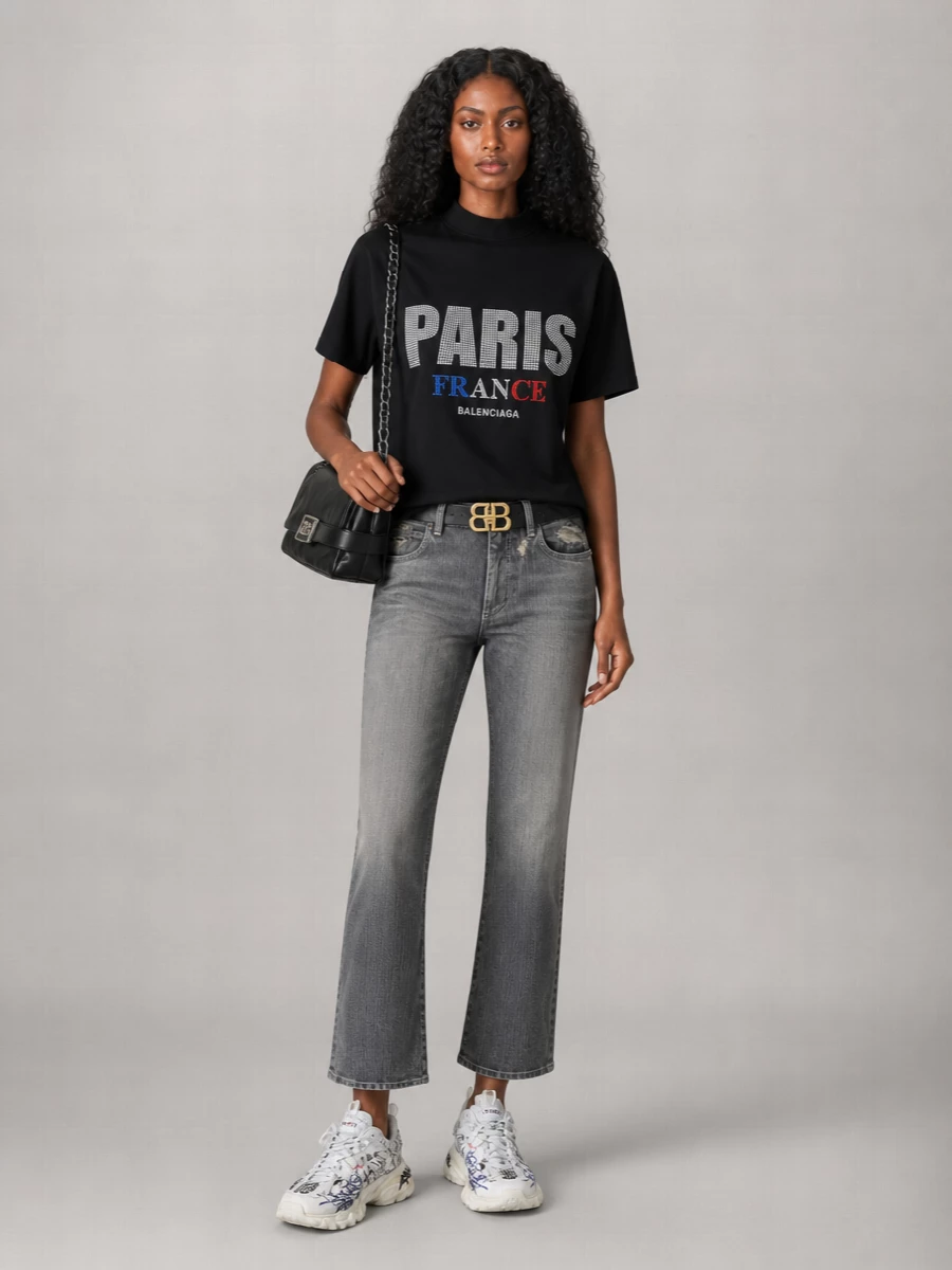 Balenciaga Oversized Cotton Short-Sleeve T-Shirt