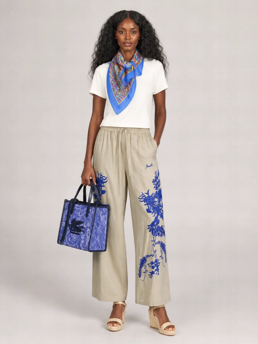 Etro Silk Floral Paisley Scarf