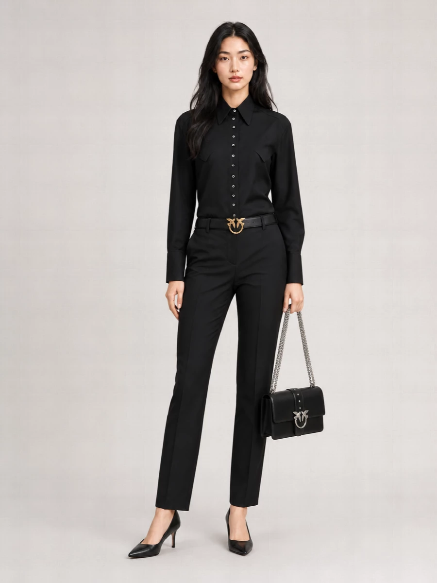 Pinko cotton lyocell shirt