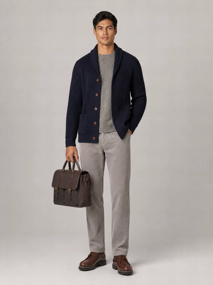 Barbour Wool Shawl Collar Cardigan