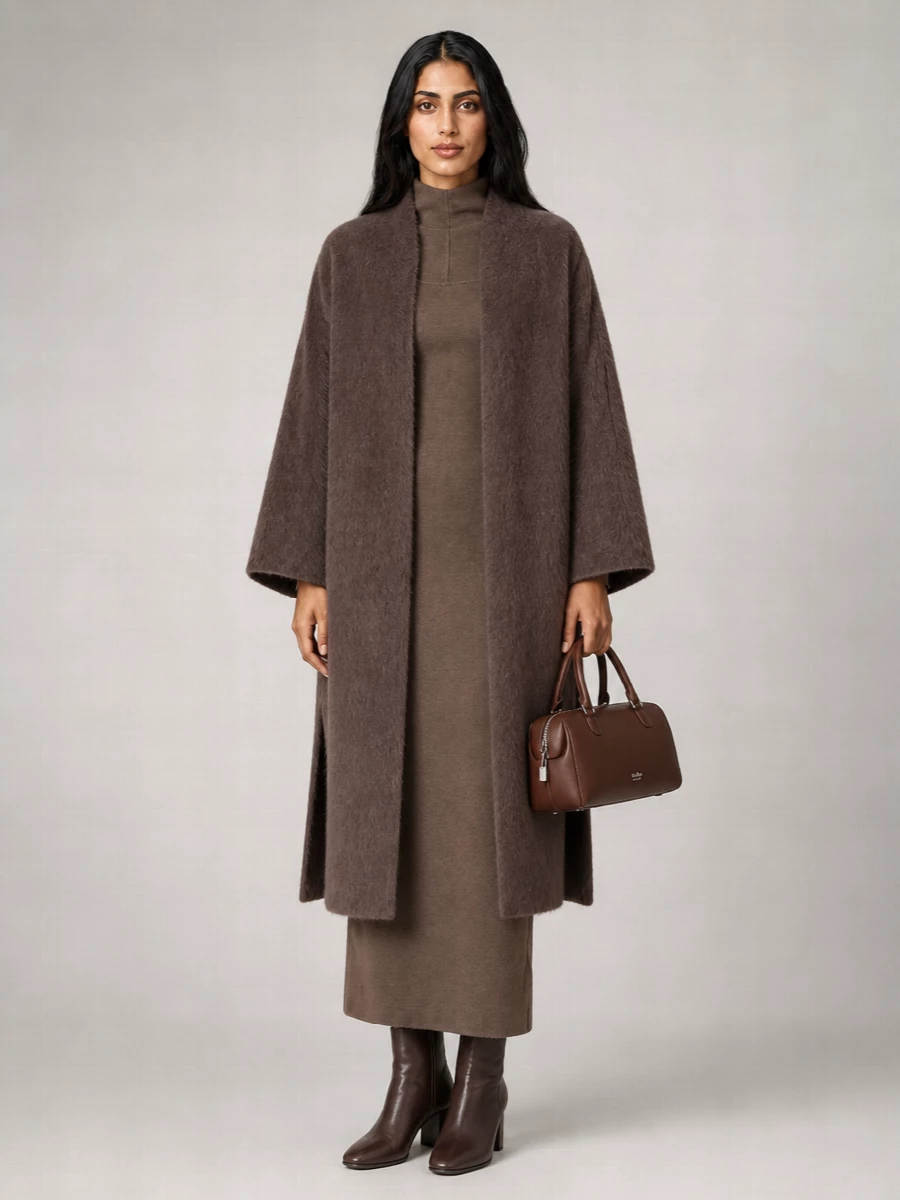 Max Mara Camel Hair Fitted Jacket