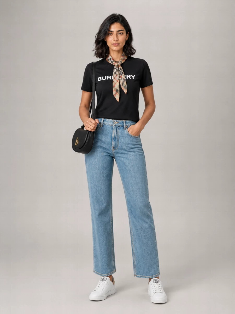 Burberry Logo Cotton T-Shirt