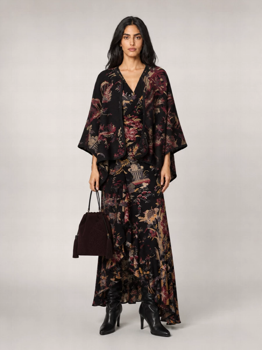 Etro Paisley-Print Cape