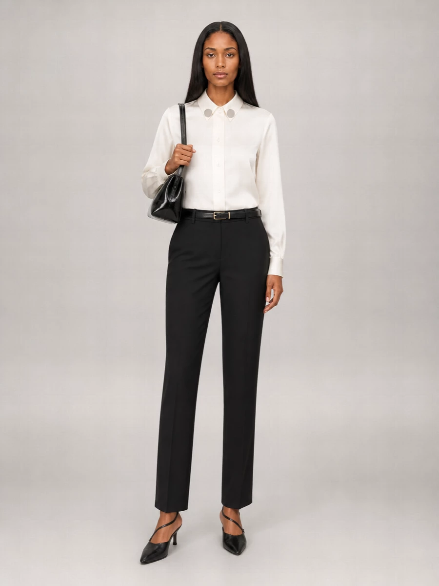 Jil Sander Virgin Wool Straight-Leg Trousers