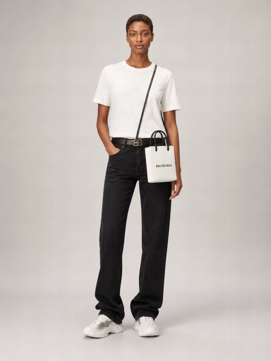 Balenciaga Logo Print Short Sleeve T-Shirt