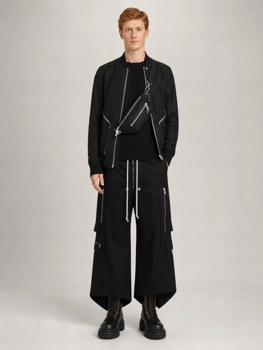 Rick Owens heizer flight bomber jacket