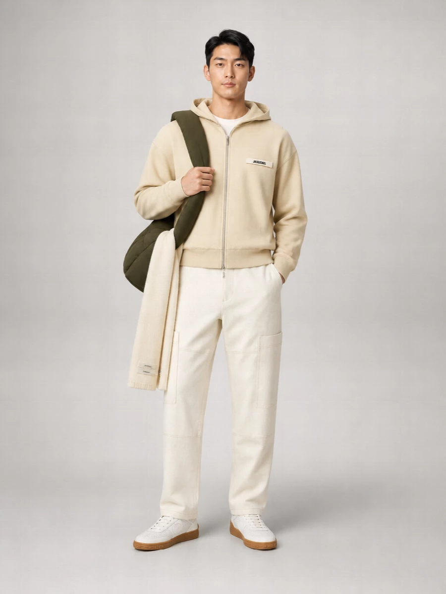 Jacquemus Cotton Zip Hoodie
