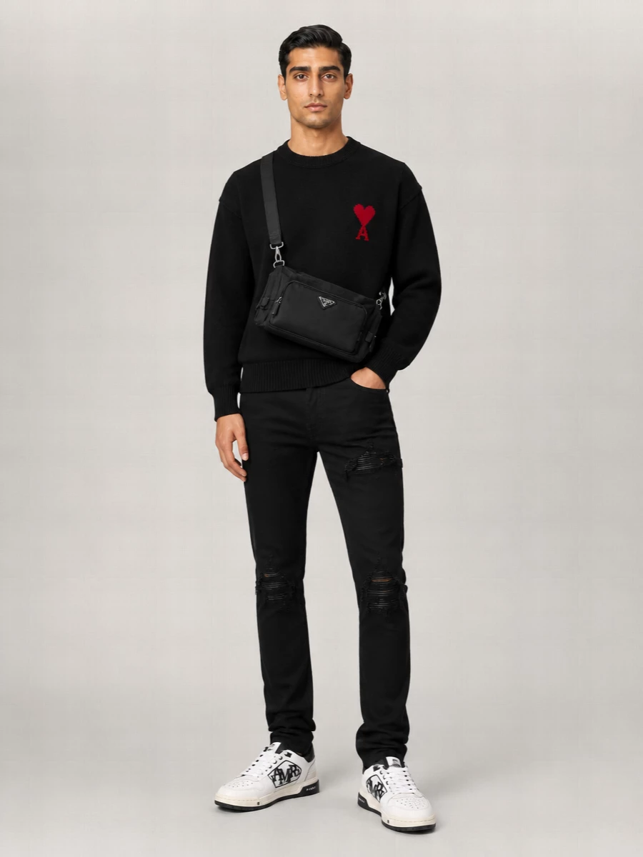 Amiri Leather Low-Top Sneakers